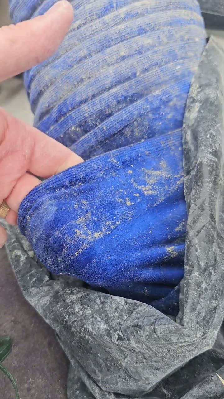 Blue stretchy decor fabric